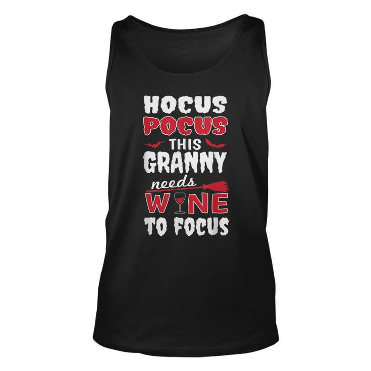Granny Hocus Pocus Wine Halloween  Unisex Tank Top