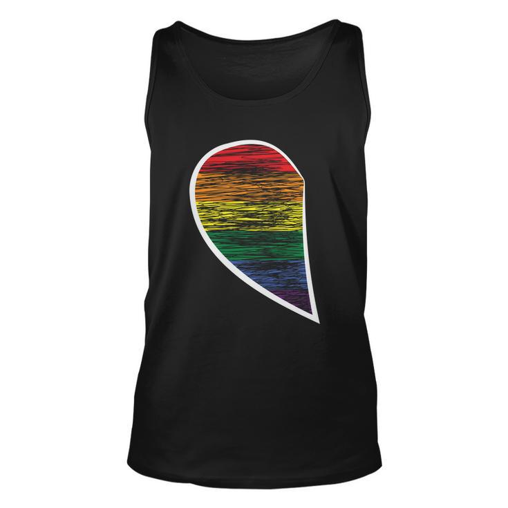 Halfheart Lgbt Gay Pride Lesbian Bisexual Ally Quote V2 Unisex Tank Top