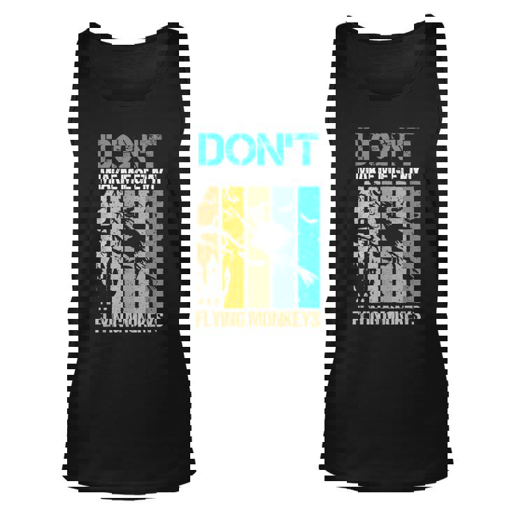 Halloween Costume Witch Dont Make Me Get My Flying Monkeys  Unisex Tank Top