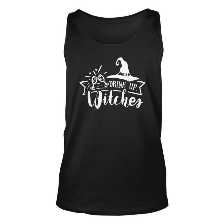 Halloween Drink Up Witches White Version Men Women Tank Top Graphic Print Unisex