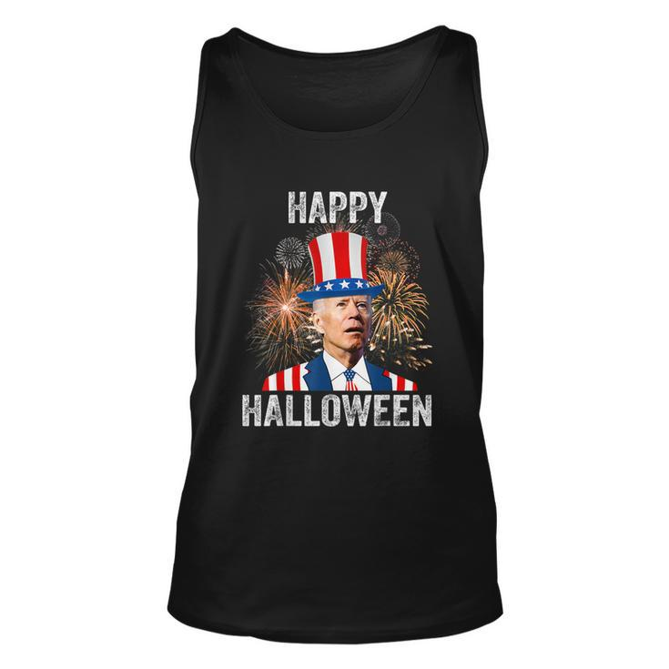 Halloween Funny Happy 4Th Of July Anti Joe Biden Happy Halloween Unisex Tank Top