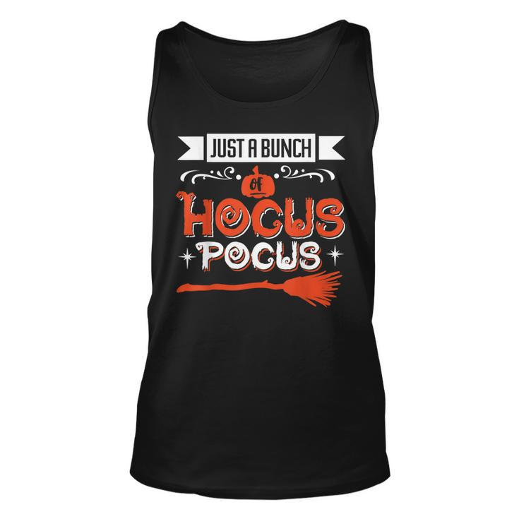 Halloween Just A Bunch Of Hocus Pocus Witches Broom  Unisex Tank Top