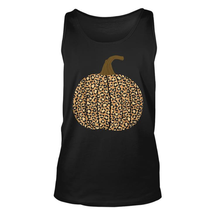 Halloween Leopard Pattern Pumpkin Costume  Unisex Tank Top