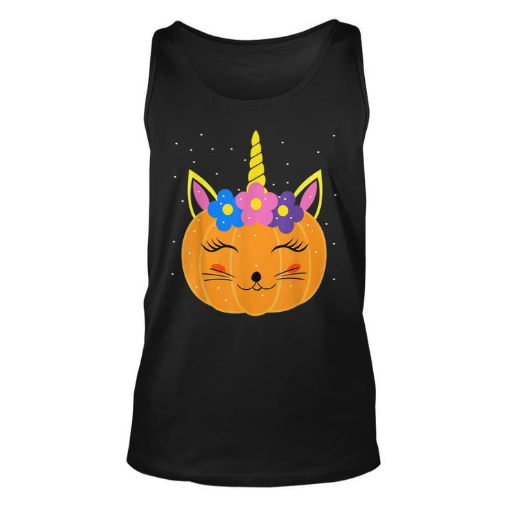 Halloween Leopard Unicorn Pumpkin Cat Funny Girls Kids Women  Unisex Tank Top