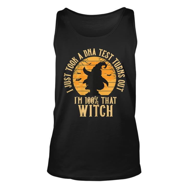 Halloween Witch Motif I Am 100%  That Witch    Unisex Tank Top