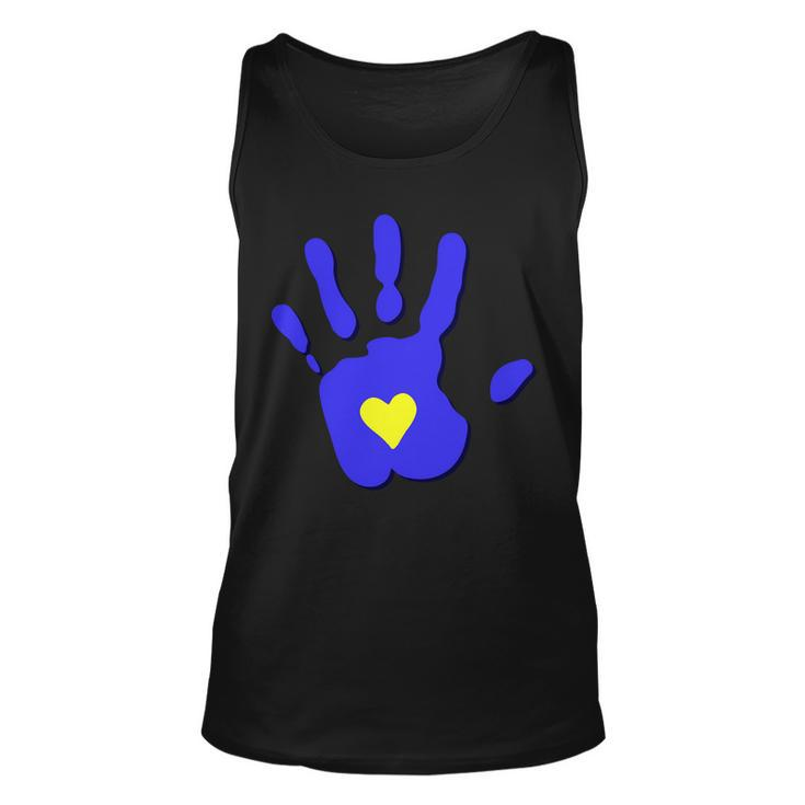 Hand Heart Down Syndrome Awareness Unisex Tank Top