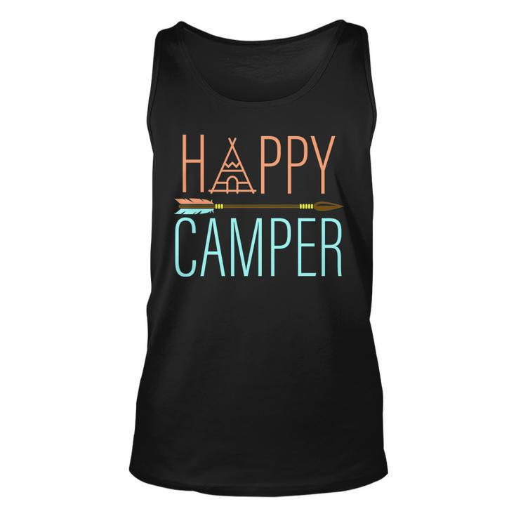 Happy Camper Funny Camping Unisex Tank Top