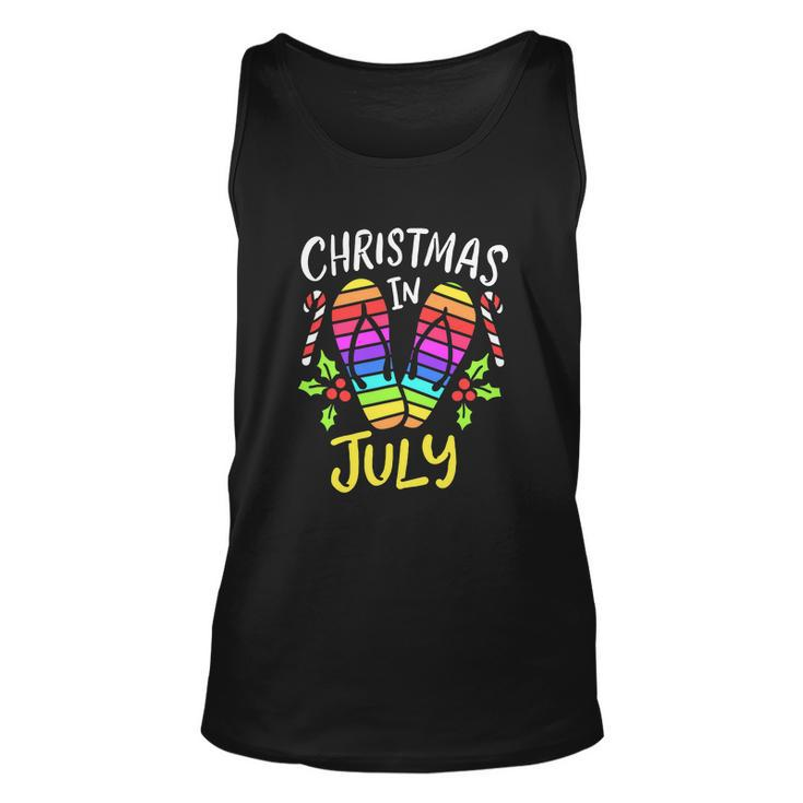 Happy Christmas In July Summer Vacation Unisex Tank Top