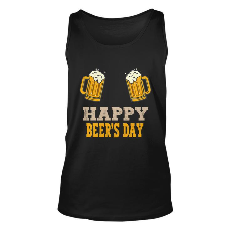 Happy National Beers Day Funny Graphic Art Beer Drinking Unisex Tank Top
