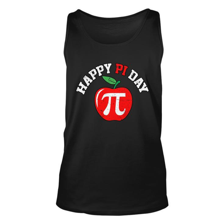 Happy Pi Day Teachers Apple Unisex Tank Top