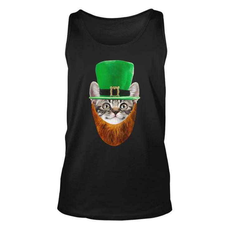 Happy St Catricks Day Funny Cat Ginger Beard St Patricks Day Tshirt Unisex Tank Top