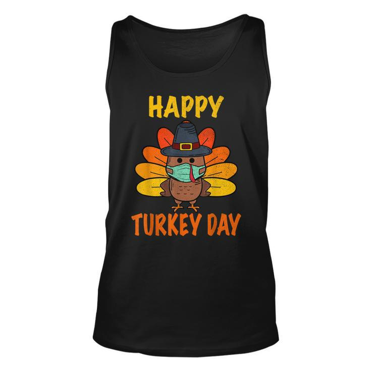 Happy Turkey Day Funny Thanksgiving 2021 Autumn Fall Season  V3 Unisex Tank Top