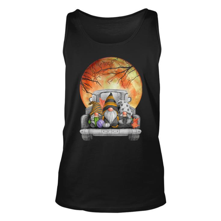 Harvest Fall Halloween Moon Gnomes Truck Bed Goth Cute Spook  Unisex Tank Top