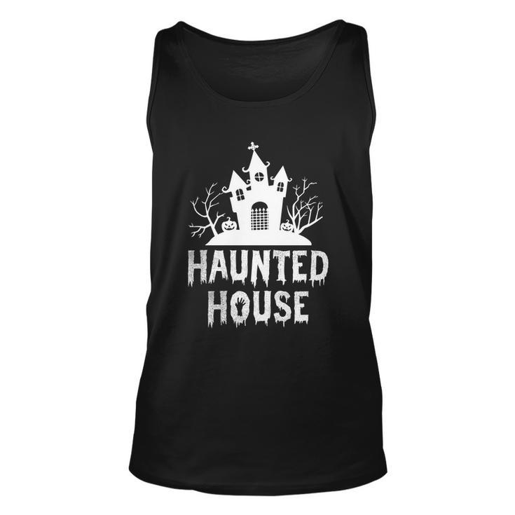 Haunted House Funny Halloween Quote V3 Unisex Tank Top