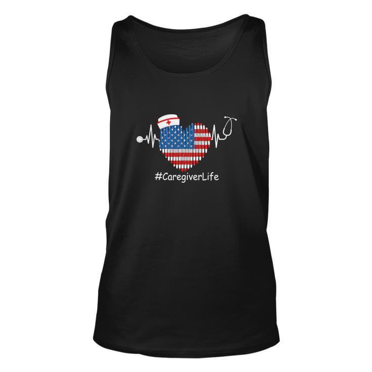 Heartbeat Patriotic Funny 4Th Of July Unisex Tank Top