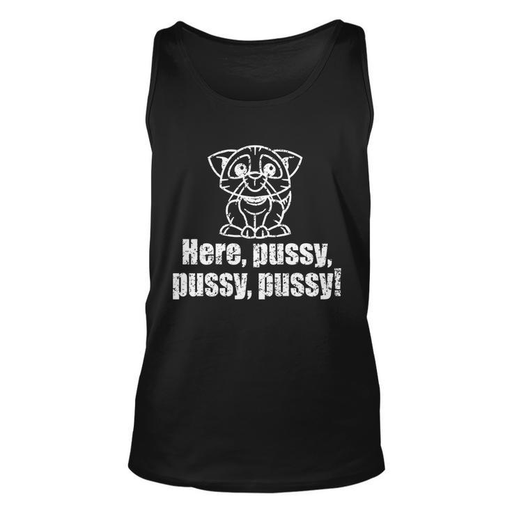 Here Pussy Pussy Pussy Cat Unisex Tank Top