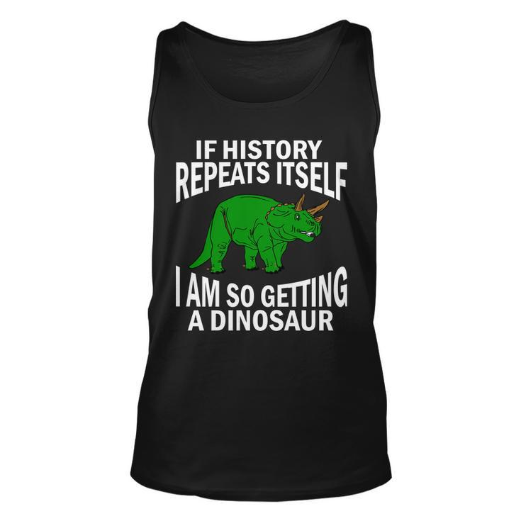 History Repeating Dinosaur Tshirt Unisex Tank Top