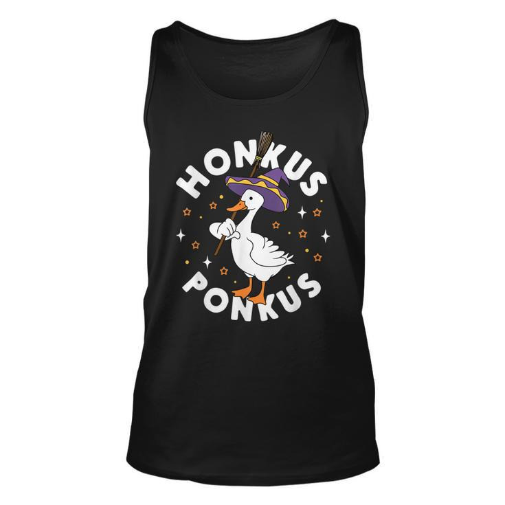 Honkus Ponkus Halloween Witch Hocus Duck Goose Funny Parody  Unisex Tank Top