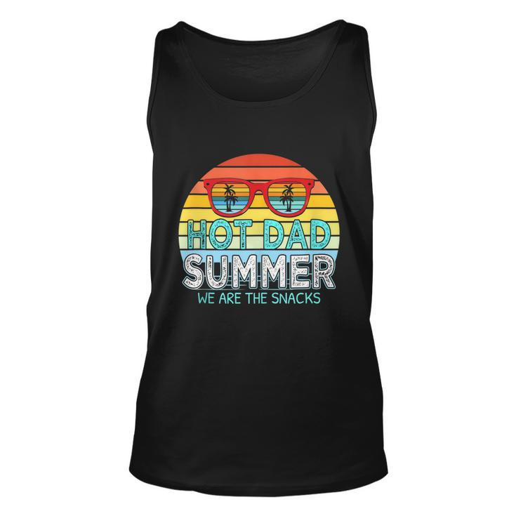 Hot Dad Summer Snacks With Chill Sunglass Vintage Apparel Unisex Tank Top