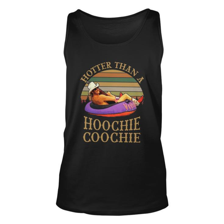 Hotter Than A Hoochie Coochie Daddy Vintage Retro Country Music Unisex Tank Top