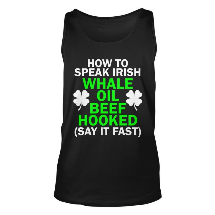 How To Speak Irish Tshirt Unisex Tank Top