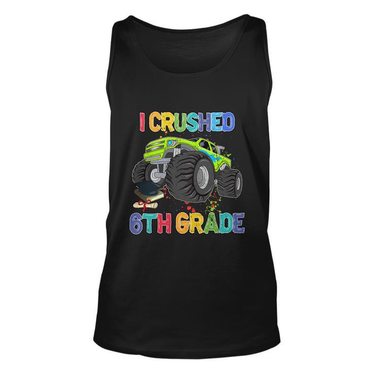 I Crushed 6Th Grade Monter Truck Back To School Unisex Tank Top