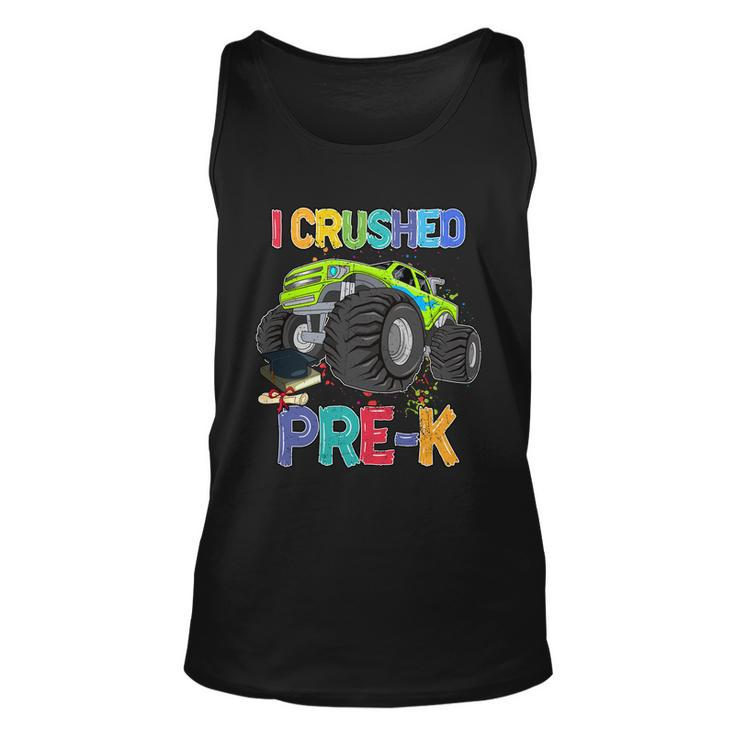 I Crushed Pre_K Monter Truck Sublimation Back To School Unisex Tank Top