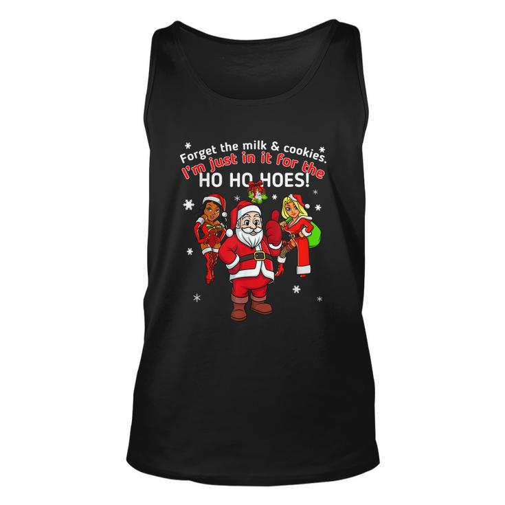 I Do It For The Hos Santa Funny Inappropriate Christmas Men Graphic Design Printed Casual Daily Basic Unisex Tank Top
