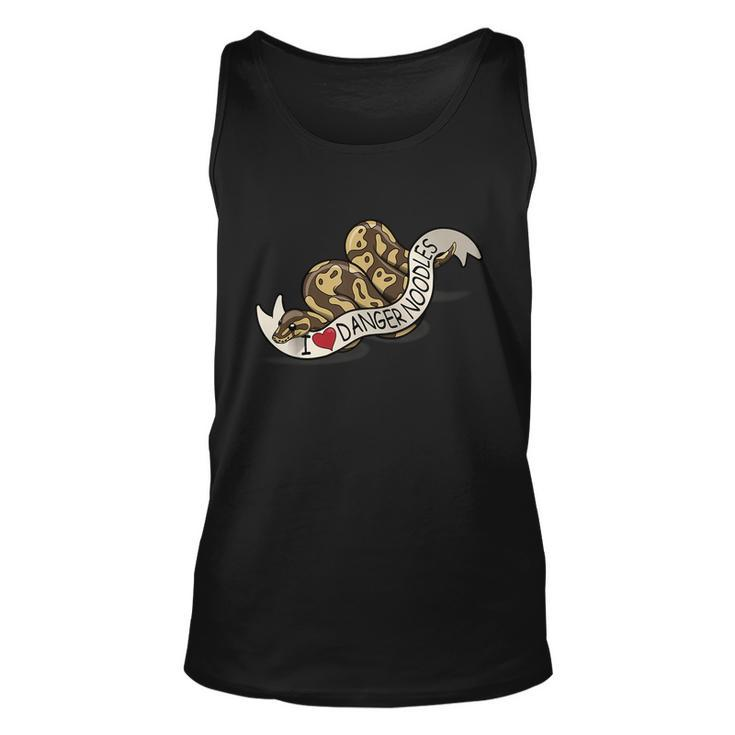 I Love Danger Noodles Ball Python Cute Graphic Design Printed Casual Daily Basic Unisex Tank Top