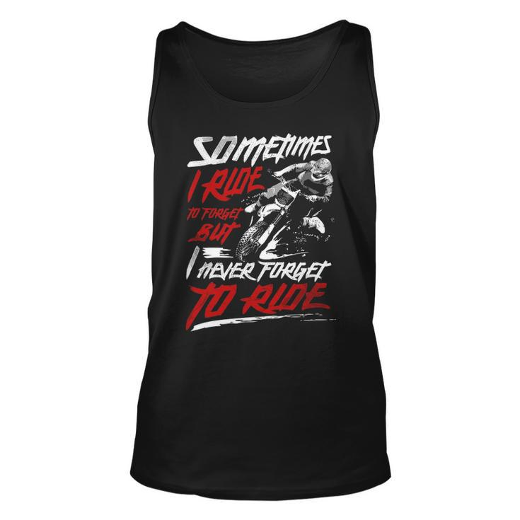 I Never Forget To Ride Unisex Tank Top