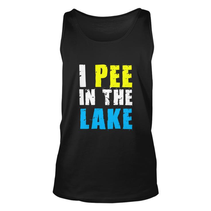 I Pee In The Lake Funny Summer Vacation V2 Unisex Tank Top