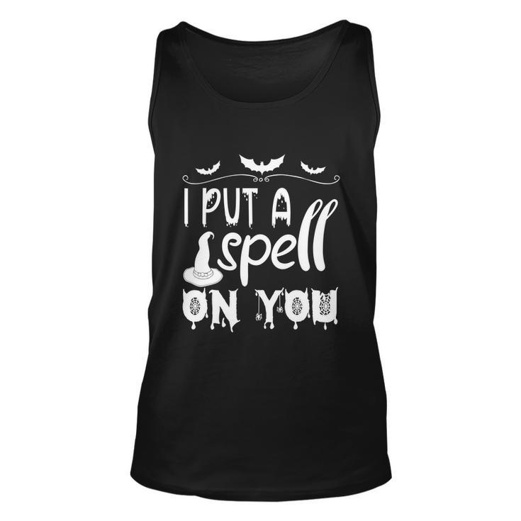 I Put A Spell On You Halloween Quote V5 Unisex Tank Top