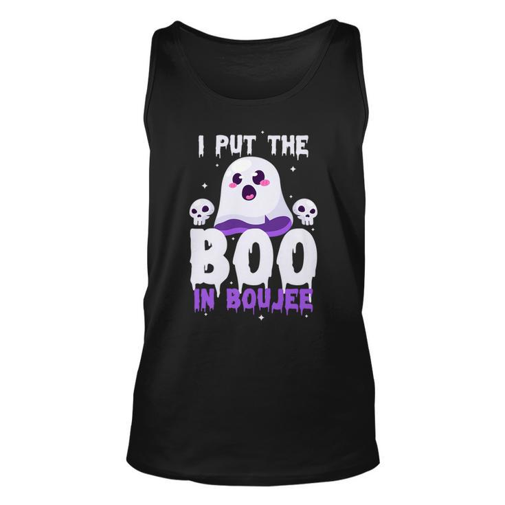 I Put The Boo In Boujee Cute Ghost Halloween Unisex Tank Top