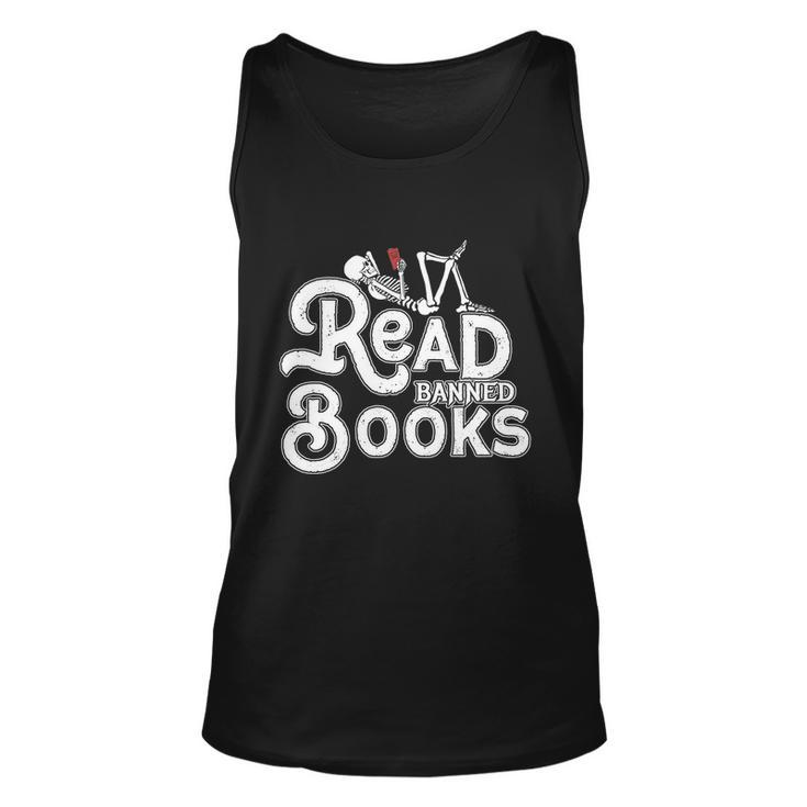 I Read Banned Books Shirt Reading Bookworm Unisex Tank Top