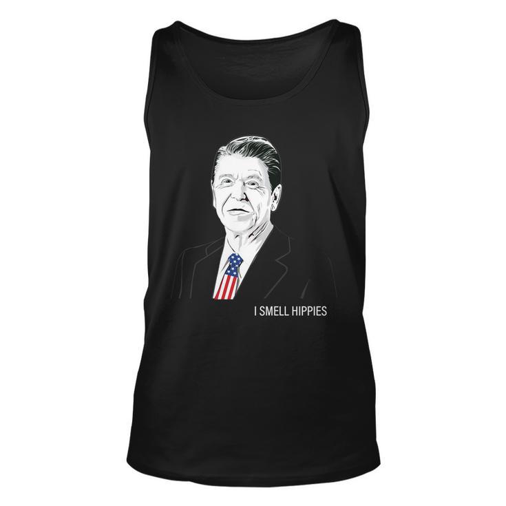 I Smell Hippies Ronald Reagan Unisex Tank Top