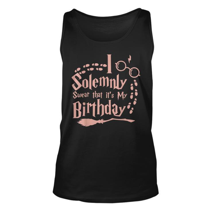 I Solemnly Swear That Its My Birthday Halloween Funny   Unisex Tank Top