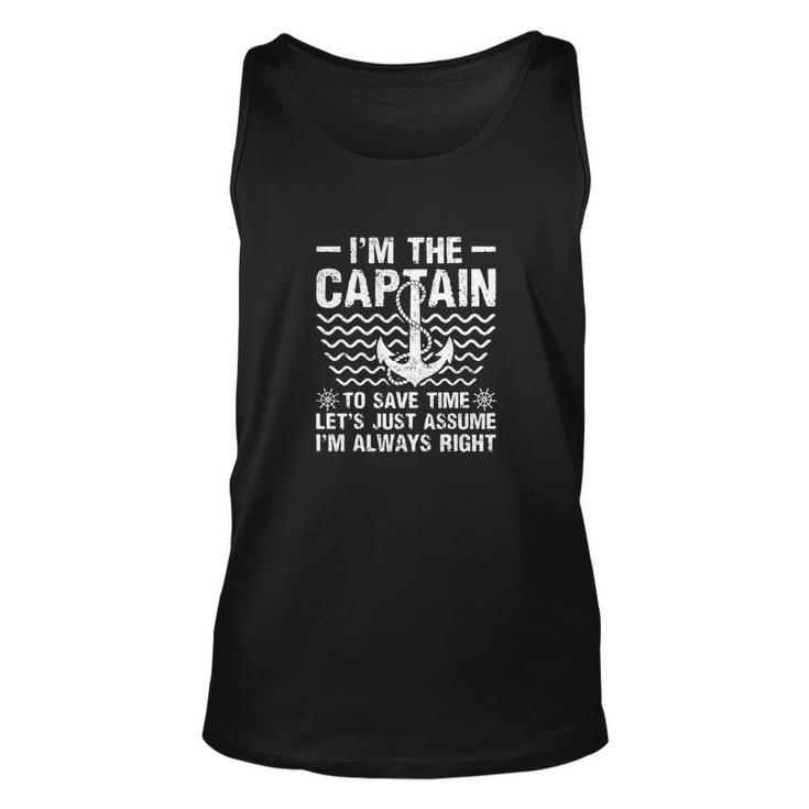 Im Always Right Boat Captain Funny Unisex Tank Top