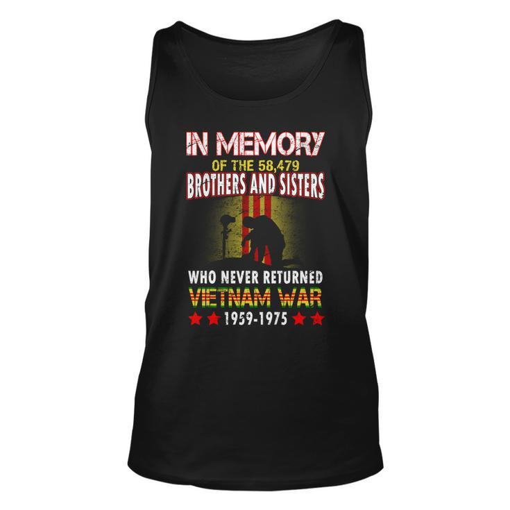 In Memory Of Vietnam Brothers And Sisters Unisex Tank Top