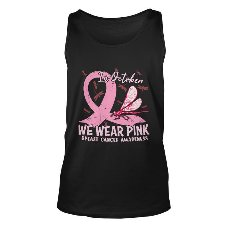 In October We Wear Pink Ribbon Breast Caner Unisex Tank Top