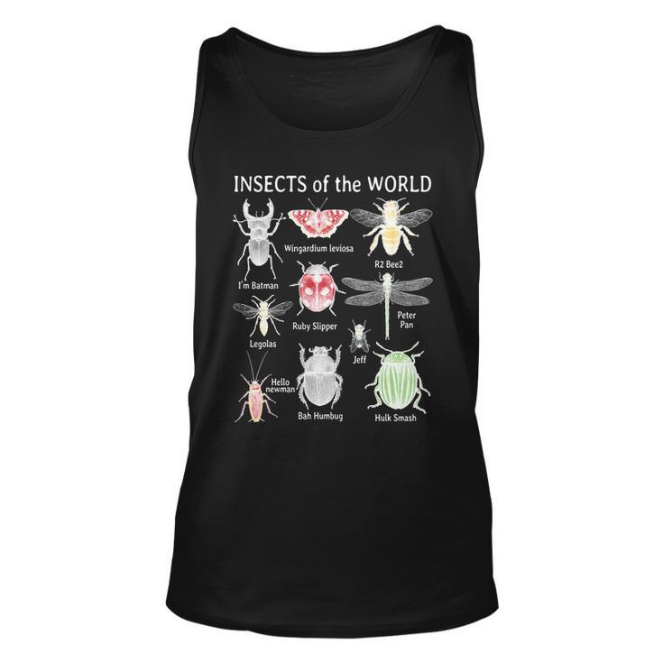 Insects Of The World Tshirt Unisex Tank Top