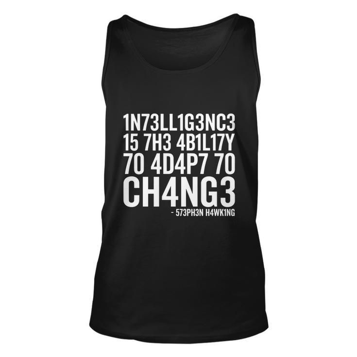Intelligence Stephen Hawking Tshirt Unisex Tank Top
