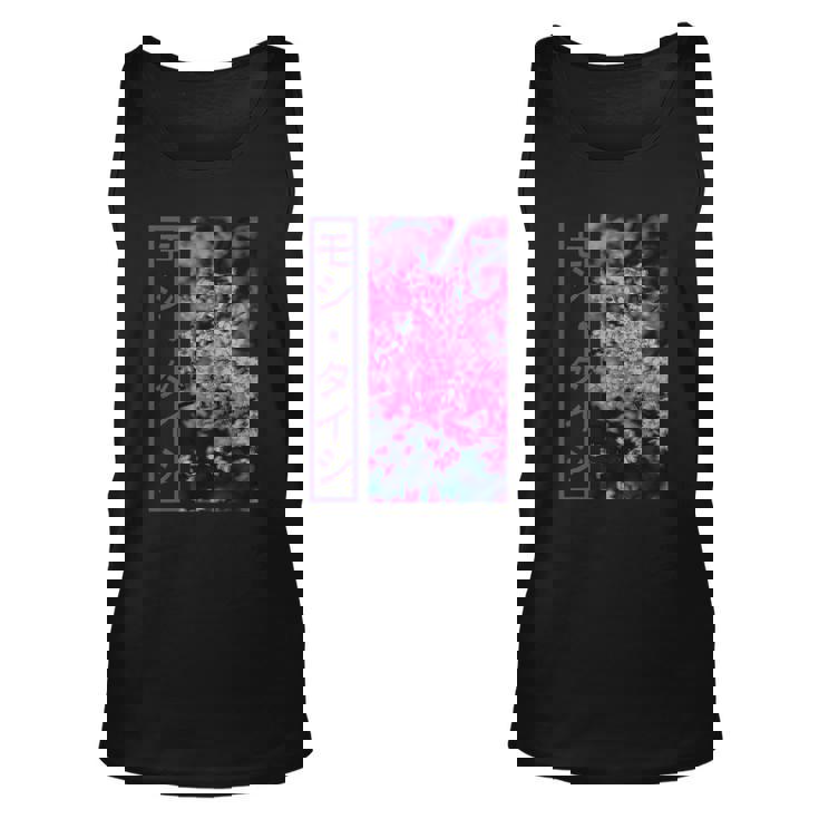 Japanese Cherry Blossom Tokyo Streetwear Aesthetic Graphic Men Women Tank Top Graphic Print Unisex