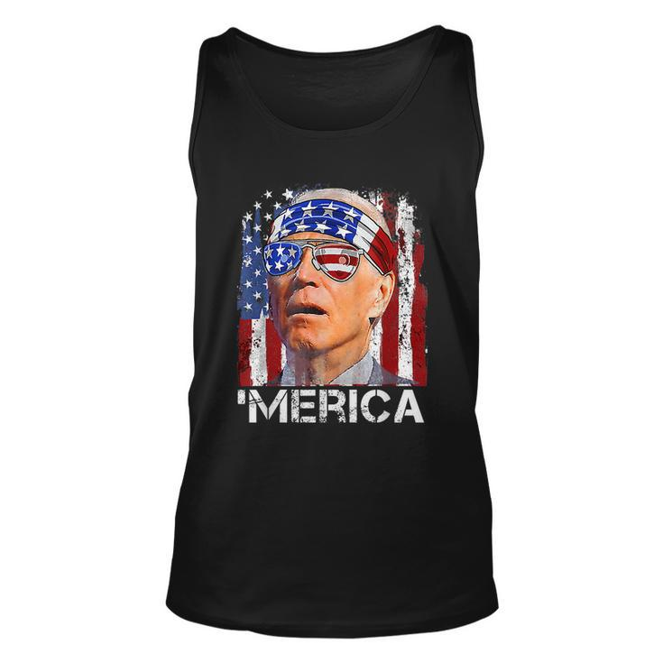 Joe Biden 4Th Of July Merica Men Women American Flag Unisex Tank Top