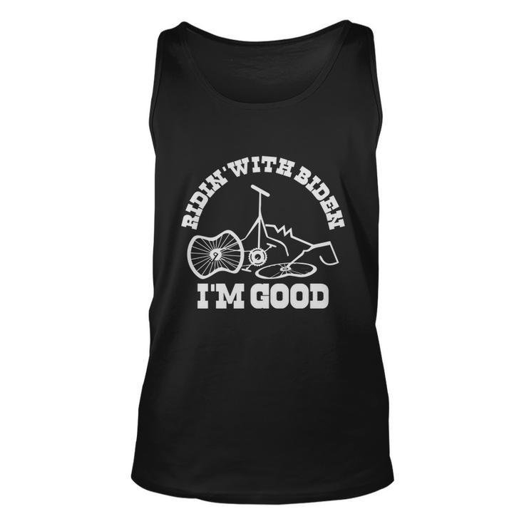 Joe Biden Falls Off His Bike Funny Biden Bike V3 Unisex Tank Top