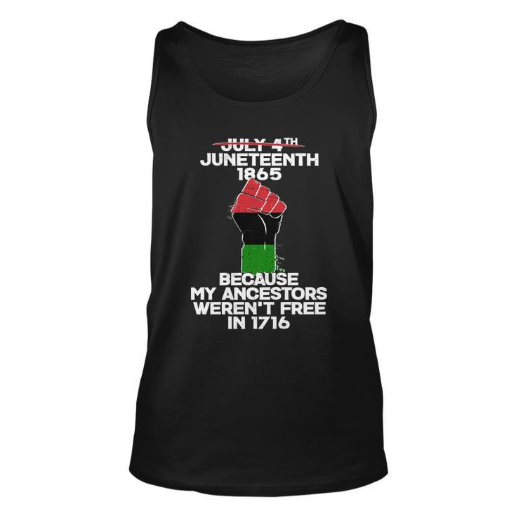 Juneteenth 1865 American African Freedom Day Unisex Tank Top