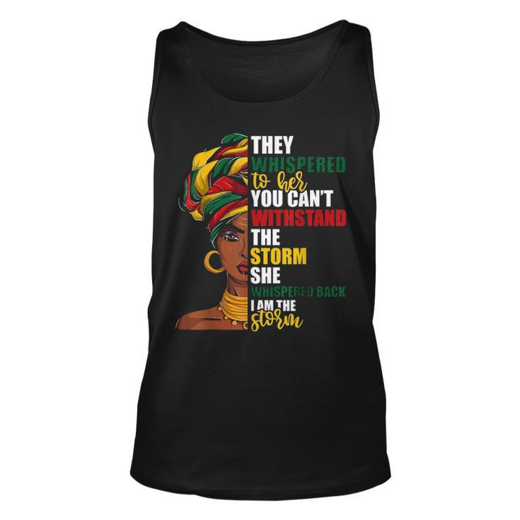 Juneteenth African Pride Ts For Women Im The Storm  Unisex Tank Top