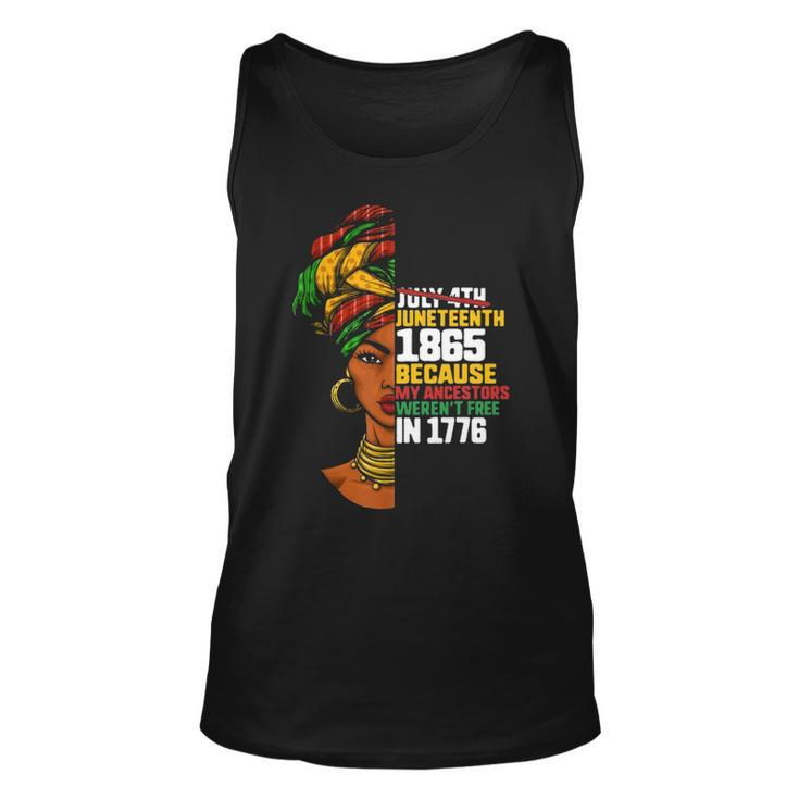 Juneteenth Day Ancestors Free 1776 July 4Th Black African Graphic Design Printed Casual Daily Basic Unisex Tank Top