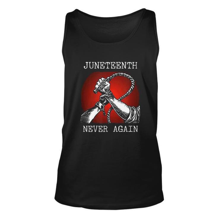 Juneteenth Never Again V2 Men Women Tank Top Graphic Print Unisex
