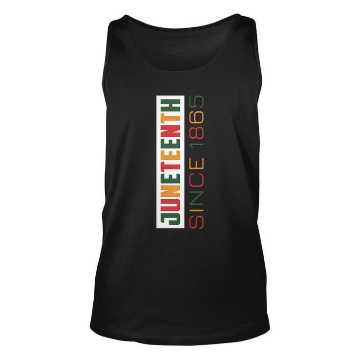 Juneteenth Since 1865 Plus Size Shirts For Men Women Family Girl Unisex Tank Top