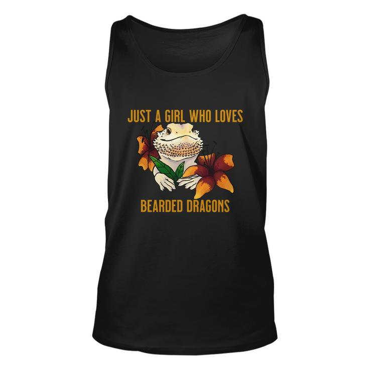 Just A Girl Who Loves Bearded Dragons Unisex Tank Top